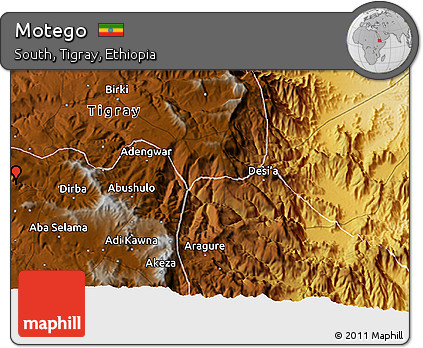 Physical 3D Map of Motego