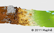 Physical Panoramic Map of Inda Mesk'el