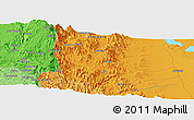 Political Panoramic Map of Irda Mesk'el