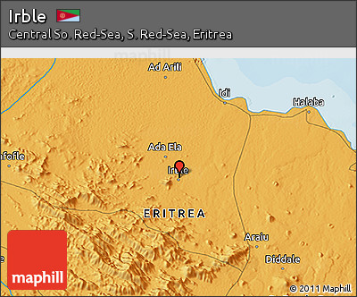 Political 3D Map of Irble