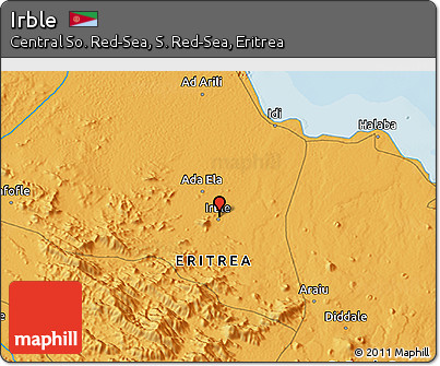 Political 3D Map of Irble