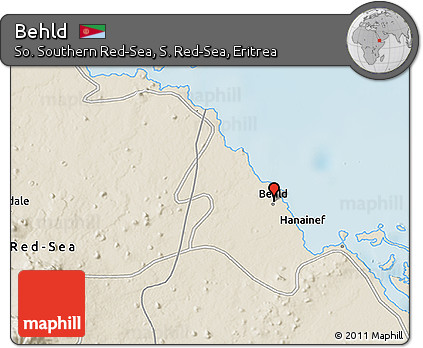 Shaded Relief 3D Map of Behld
