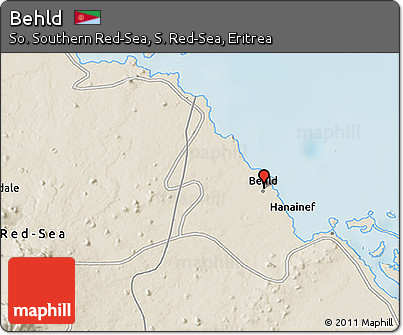 Shaded Relief 3D Map of Behld