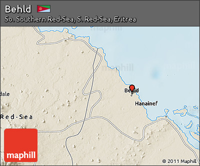 Shaded Relief 3D Map of Behld