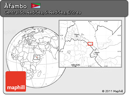 Blank Location Map of Āfambo