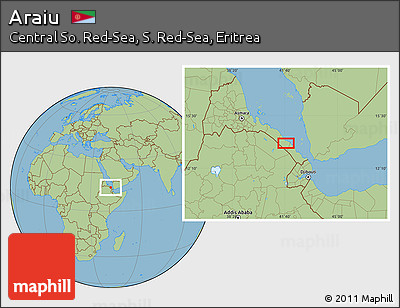 Savanna Style Location Map of Araiu