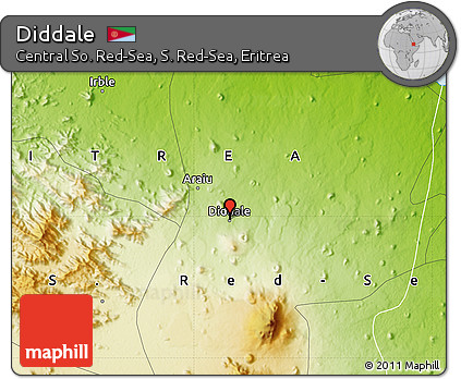 Physical Map of Diddale