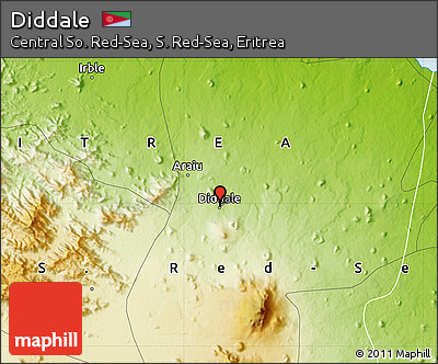 Physical Map of Diddale