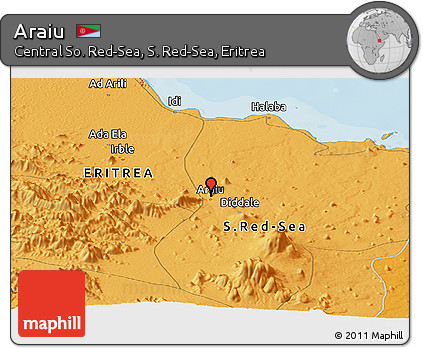 Political Panoramic Map of Araiu