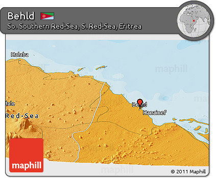 Political Panoramic Map of Behld