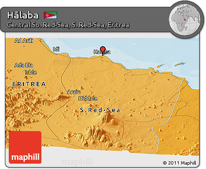 Political Panoramic Map of Hālaba
