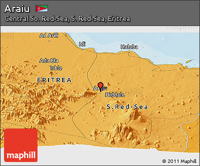 Political Panoramic Map of Araiu