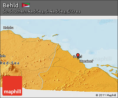 Political Panoramic Map of Behld