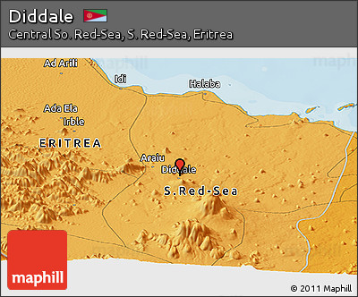 Political Panoramic Map of Diddale
