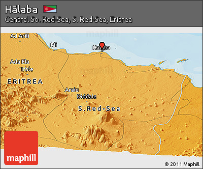 Political Panoramic Map of Hālaba