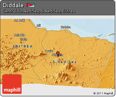 Political Panoramic Map of Diddale