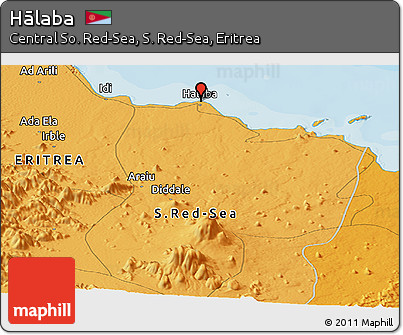 Political Panoramic Map of Hālaba