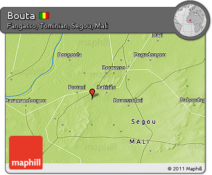 Physical 3D Map of Bouta