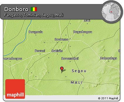 Physical 3D Map of Donboro