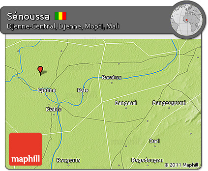 Physical 3D Map of Sénoussa