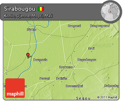 Physical 3D Map of Sirabougou