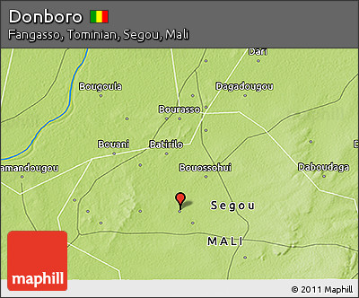 Physical 3D Map of Donboro
