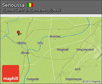 Physical 3D Map of Sénoussa