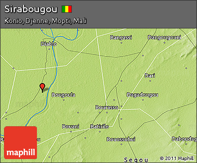 Physical 3D Map of Sirabougou