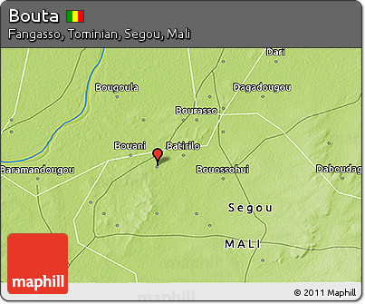 Physical 3D Map of Bouta