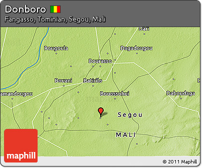 Physical 3D Map of Donboro