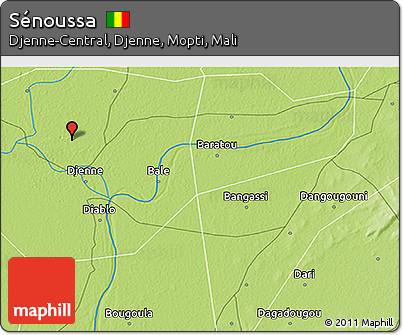 Physical 3D Map of Sénoussa