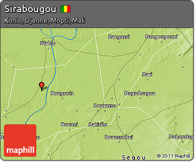 Physical 3D Map of Sirabougou