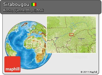 Physical Location Map of Sirabougou