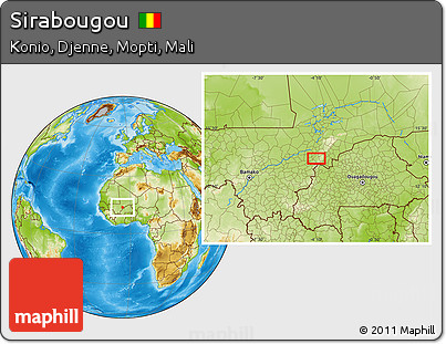 Physical Location Map of Sirabougou