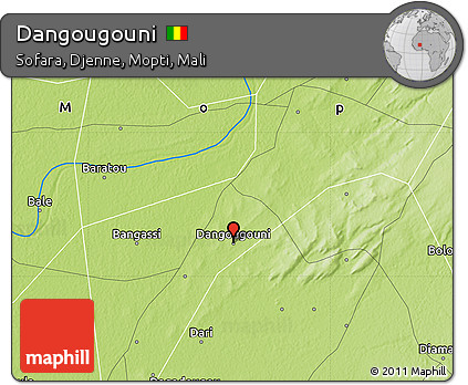 Physical Map of Dangougouni