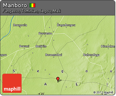 Physical Map of Manboro