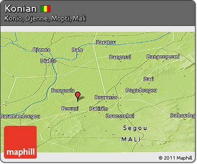 Physical Panoramic Map of Konian