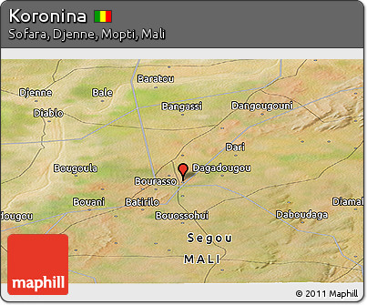 Satellite Panoramic Map of Koronina