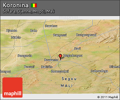 Satellite Panoramic Map of Koronina