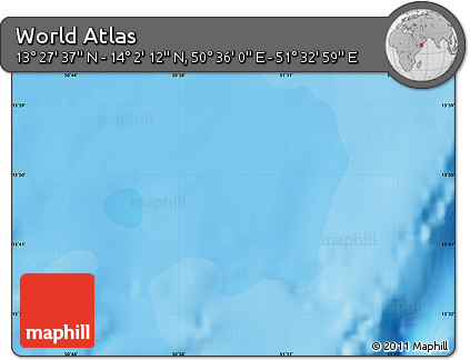 Political Map of the Area around 13° 44' 54" N, 51° 4' 30" E