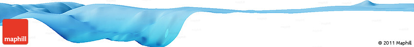 Shaded Relief Horizon Map of the Area around 13° 44' 54" N, 51° 55' 29" E