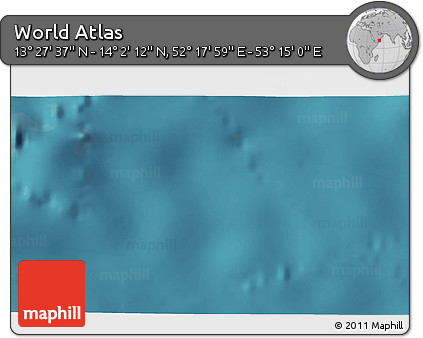 Satellite 3D Map of the Area around 13° 44' 54" N, 52° 46' 29" E