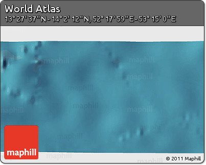 Satellite 3D Map of the Area around 13° 44' 54" N, 52° 46' 29" E