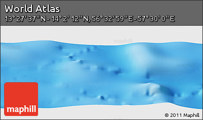 Physical Panoramic Map of the Area around 13° 44' 54" N, 57° 1' 29" E