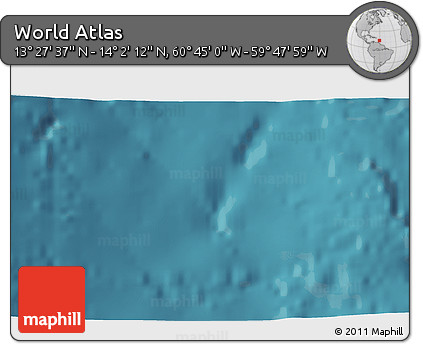 Satellite 3D Map of the Area around 13° 44' 54" N, 60° 16' 29" W