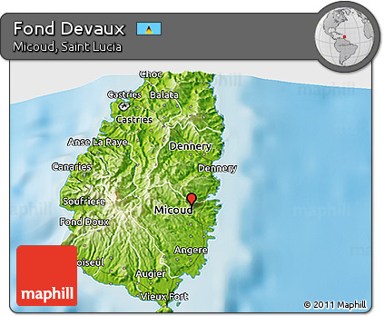 Physical 3D Map of Fond Devaux