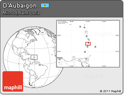 Blank Location Map of D'Aubaigon
