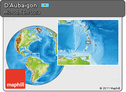 Physical Location Map of D'Aubaigon