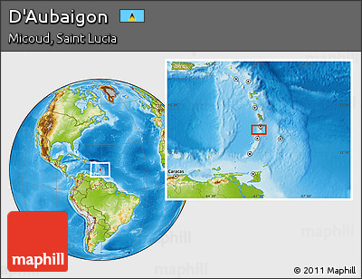 Physical Location Map of D'Aubaigon