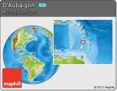 Physical Location Map of D'Aubaigon